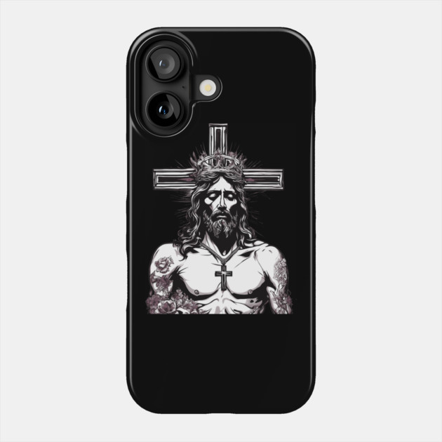 Jesus Christ the Forgiver Phone Case by animegirlnft