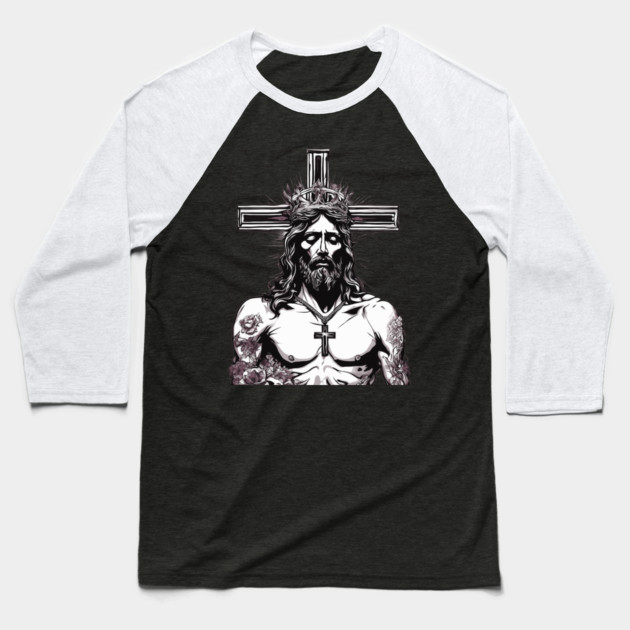 Jesus Christ the Forgiver Baseball T-Shirt by animegirlnft