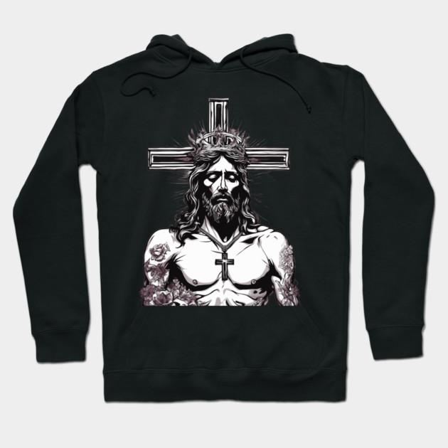 Jesus Christ the Forgiver Hoodie by animegirlnft