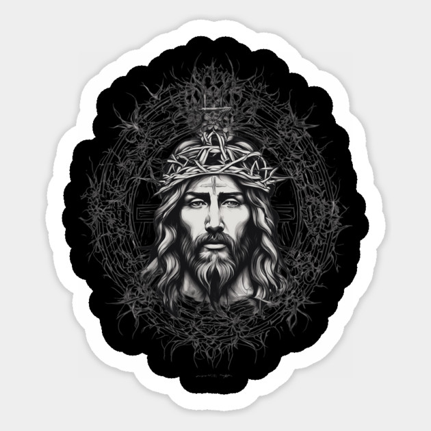 Jesus Christ the Redeemer Sticker by animegirlnft