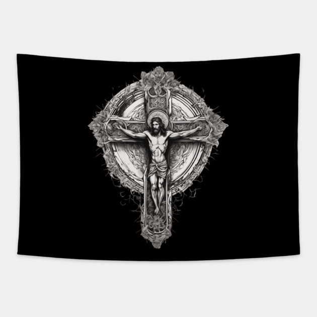 Jesus Christ the Messiah Tapestry by animegirlnft