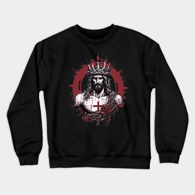 Jesus Christ the Way the Truth and the Life Crewneck Sweatshirt by animegirlnft
