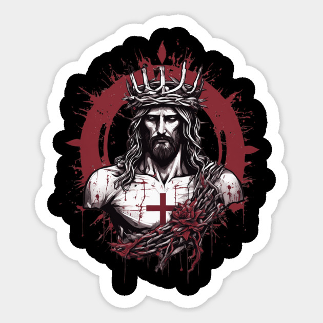 Jesus Christ the Way the Truth and the Life Sticker by animegirlnft