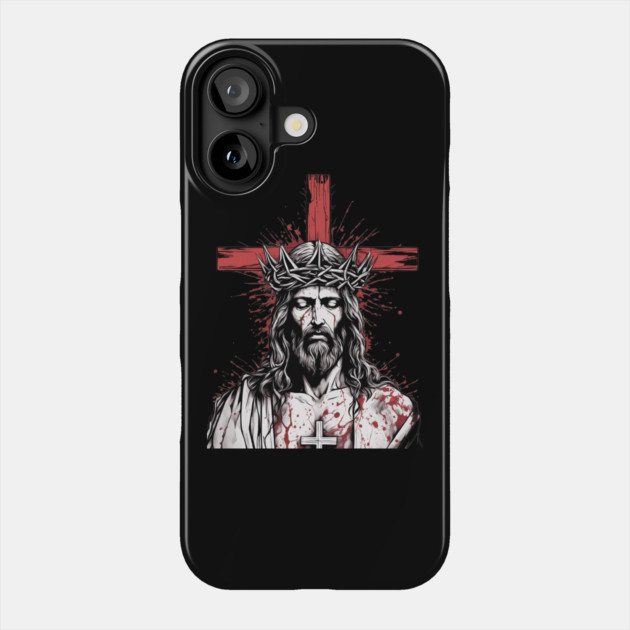 Jesus Christ the Beginning and the End Phone Case by animegirlnft