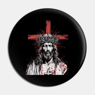 Jesus Christ the Beginning and the End Pin