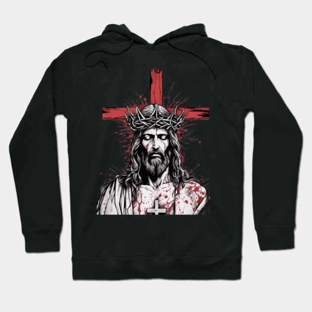 Jesus Christ the Beginning and the End Hoodie by animegirlnft