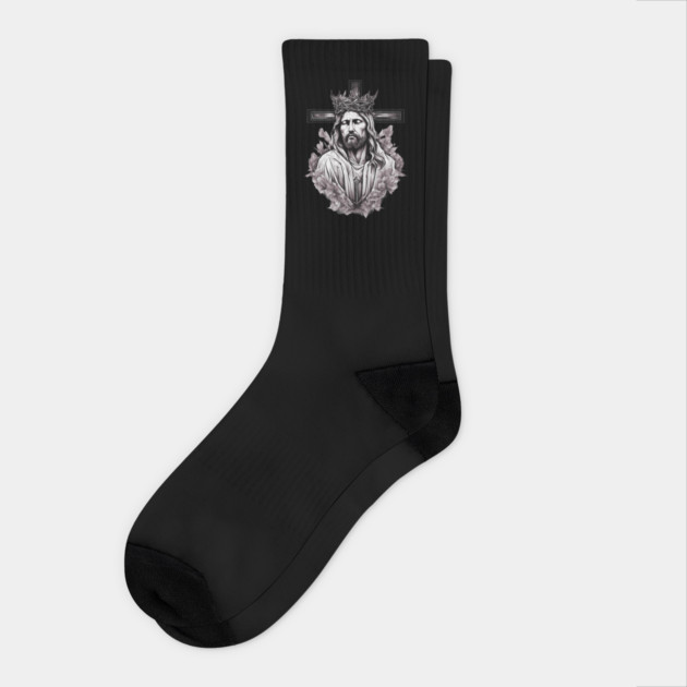 Jesus Christ the Saviour Socks by animegirlnft