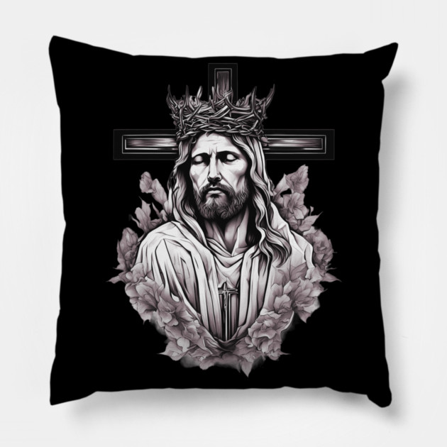 Jesus Christ the Saviour Pillow by animegirlnft