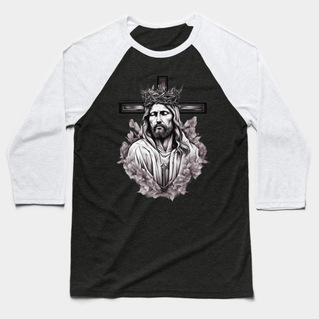 Jesus Christ the Saviour Baseball T-Shirt by animegirlnft
