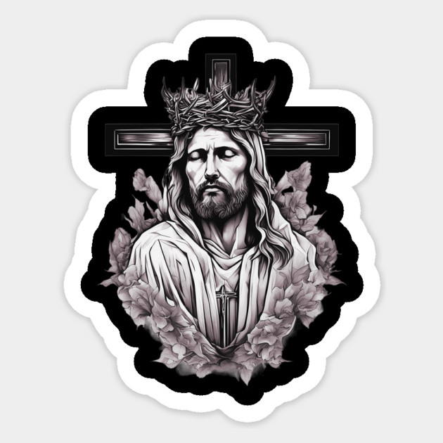 Jesus Christ the Saviour Sticker by animegirlnft