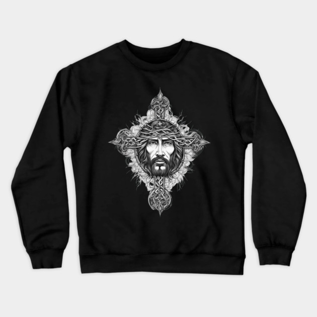 Jesus Christ the Almighty Crewneck Sweatshirt by animegirlnft