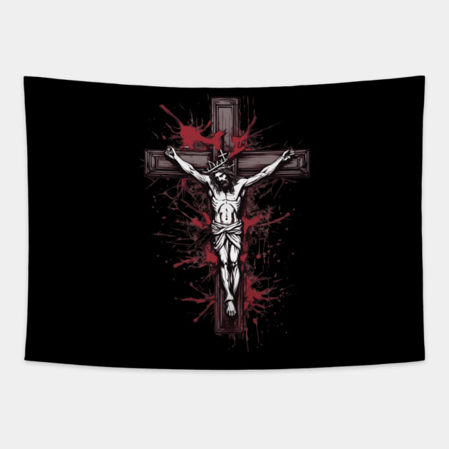 Jesus Christ the True Light Tapestry by animegirlnft