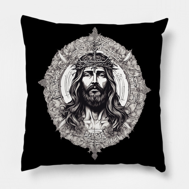 Jesus Christ the Bread of Life Pillow by animegirlnft