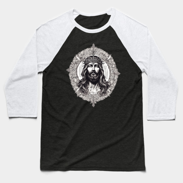 Jesus Christ the Bread of Life Baseball T-Shirt by animegirlnft