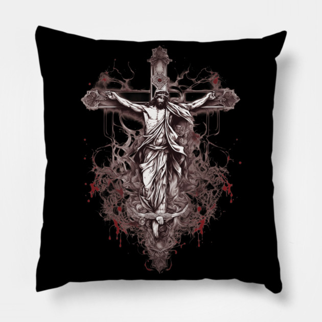 Jesus Christ the Holy One Pillow by animegirlnft