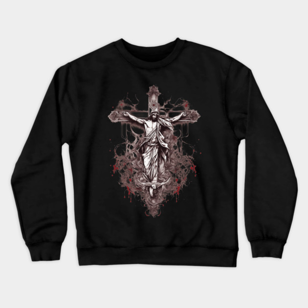 Jesus Christ the Holy One Crewneck Sweatshirt by animegirlnft