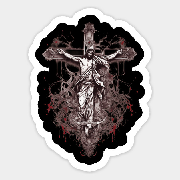 Jesus Christ the Holy One Sticker by animegirlnft