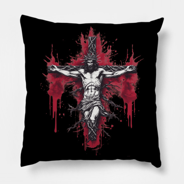 Jesus Christ the Hope of Glory Pillow by animegirlnft
