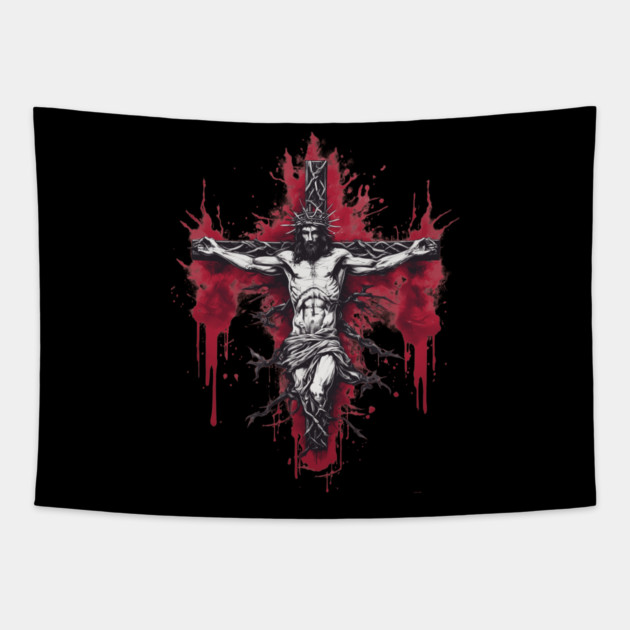 Jesus Christ the Hope of Glory Tapestry by animegirlnft