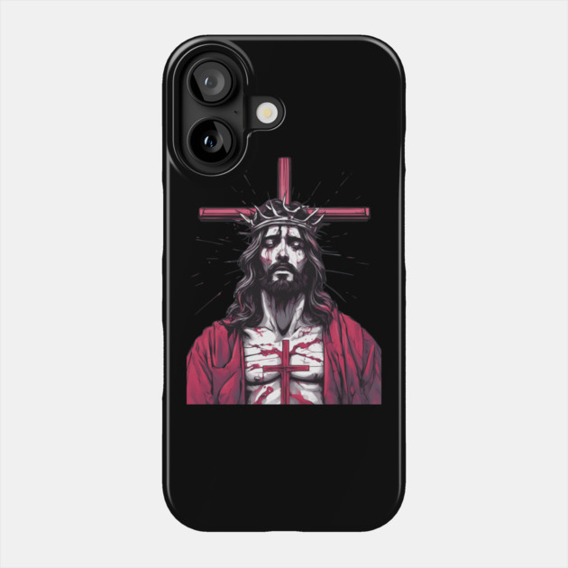 Jesus Christ the Ruler of God's Creation Phone Case by animegirlnft