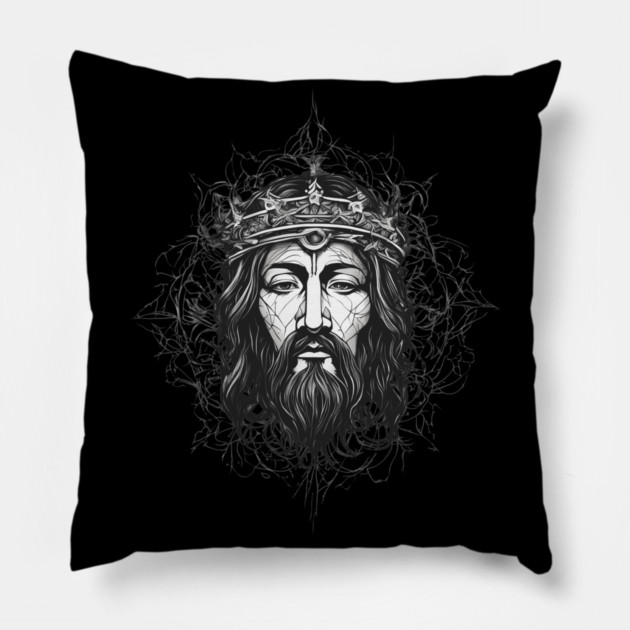 Jesus Christ the Source of Eternal Salvation Pillow by animegirlnft