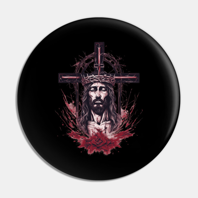 Jesus Christ the Eternal Life Pin by animegirlnft