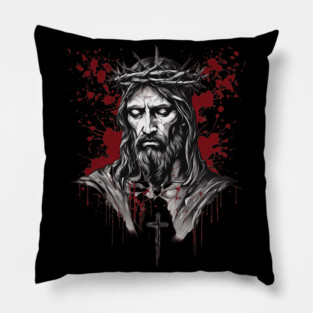 Jesus Christ the Resurrection and the Life Pillow