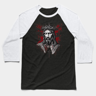 Jesus Christ the Resurrection and the Life Baseball T-Shirt