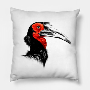 Southern Ground Hornbill Pillow