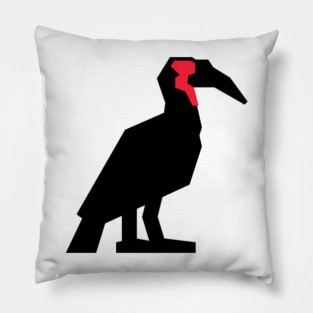 Graphic Nature - Southern Ground Hornbill Pillow
