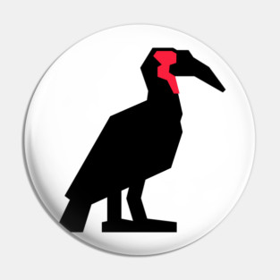Graphic Nature - Southern Ground Hornbill Pin