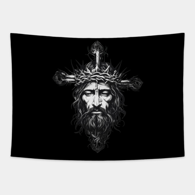 Jesus Christ the Light of the World Tapestry by animegirlnft
