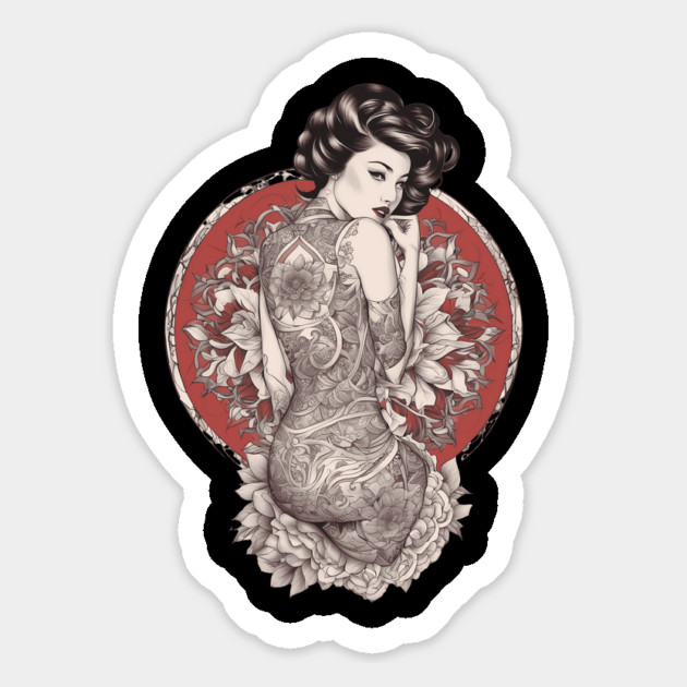 Mystical Graceful Asian Lady Magnet by animegirlnft