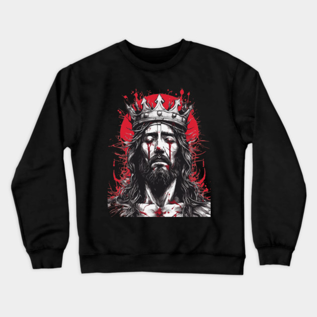 Jesus Christ the Man of Sorrows Crewneck Sweatshirt by animegirlnft