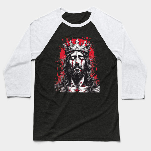 Jesus Christ the Man of Sorrows Baseball T-Shirt by animegirlnft