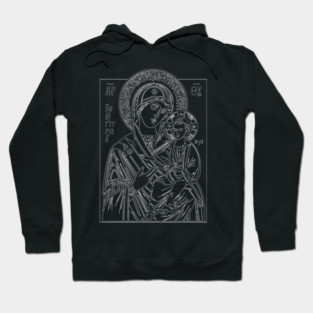 Icon of Virgin Mary and Jesus Hoodie