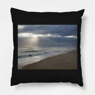 Early morning on the beach at Nags Head, North Carolina Outer Banks. Pillow
