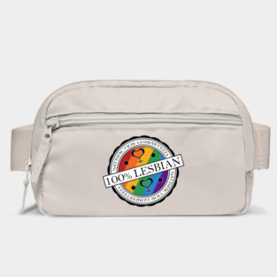 100% Satisfaction Guaranteed Lesbian Pride Rainbow Stamp of Approval Bag