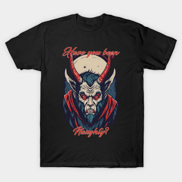 Merry Krampus - Have You Been Naughty? T-Shirt by WolfMerrik