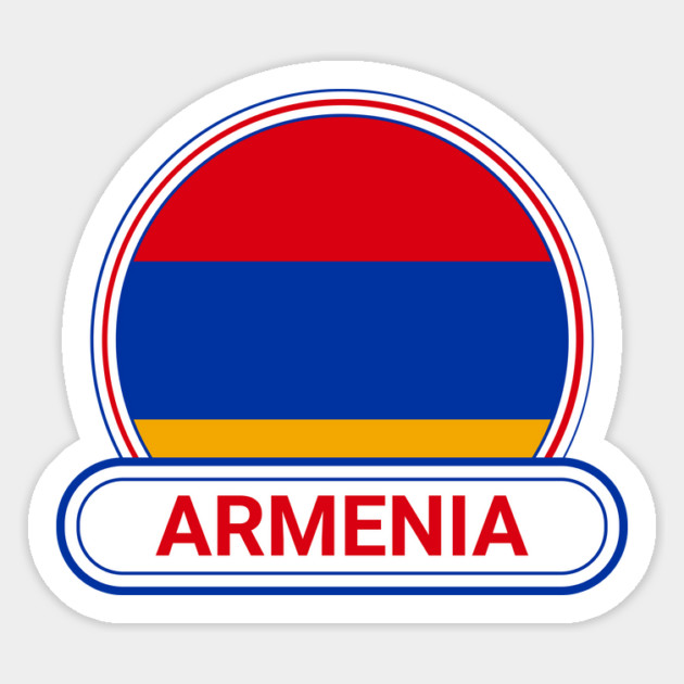 Armenia Country Badge - Armenia Flag Magnet by Yesteeyear