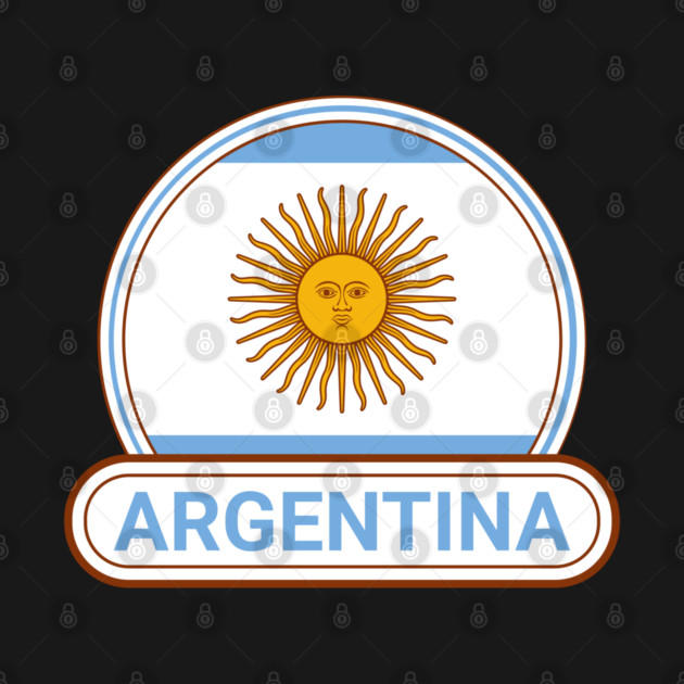 Argentina Country Badge - Argentina Flag by Yesteeyear
