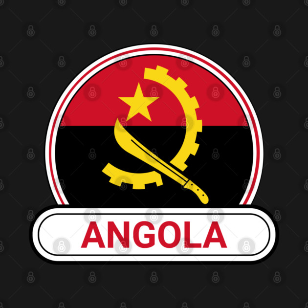 Angola Country Badge - Angola Flag by Yesteeyear