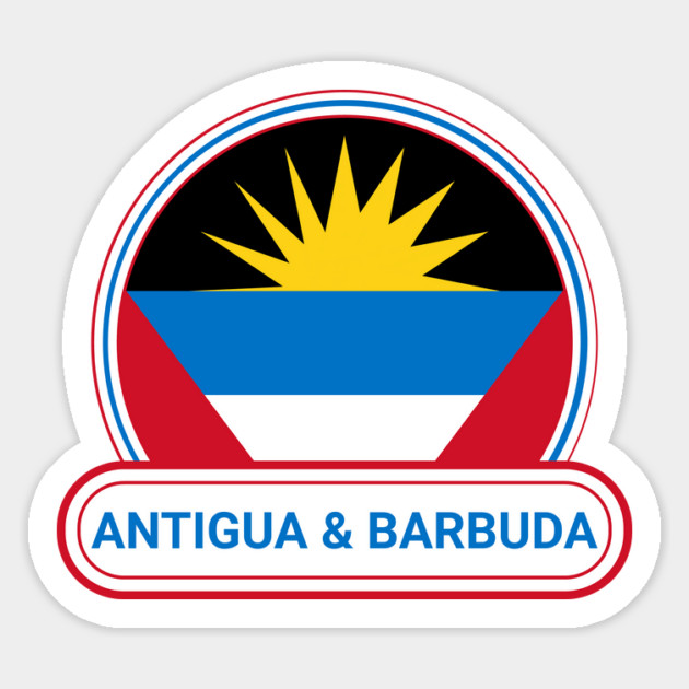 Antigua and Barbuda Country Badge - Antigua and Barbuda Flag Magnet by Yesteeyear