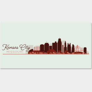 Kansas City Skyline Posters and Art