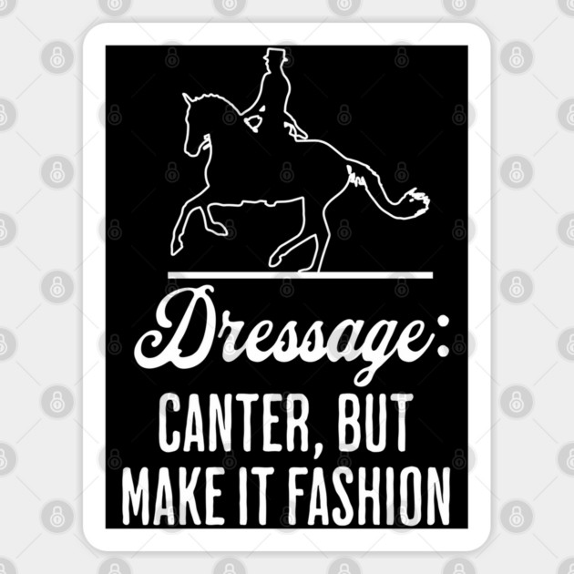 Dressage: Canter But Make It Fashion fun horse riding design Sticker by Luxinda
