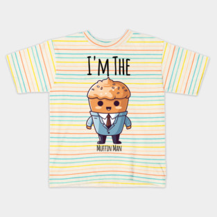 I'm The Muffin Man funny muffin in a suit design Kids T-Shirt