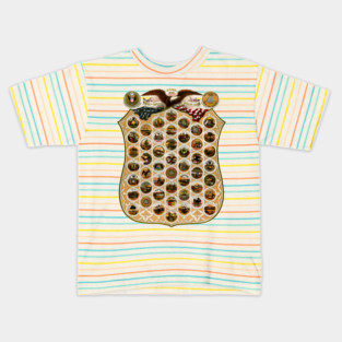 1876  United States and Territories Coat of Arms Kids T-Shirt