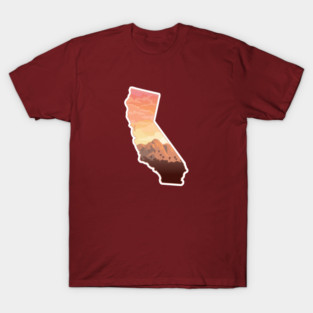 Southern California Sunset Map T-Shirt