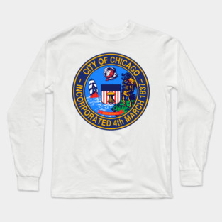 Chicago Seal Decal Long Sleeve T-Shirt