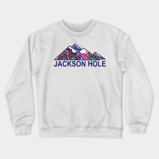 Jackson Hole, Wyoming Decal Crewneck Sweatshirt